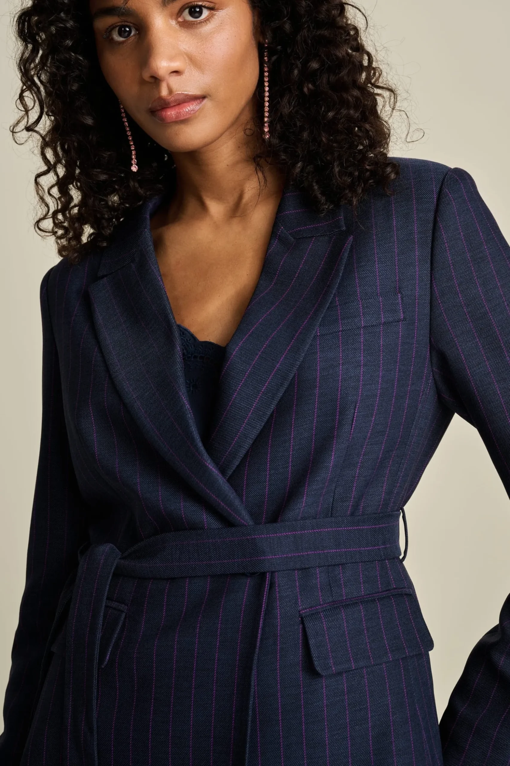 BLAZER Striped Midnight Blue