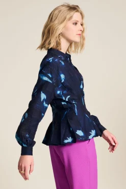 BLOUSE Feathers And Florals