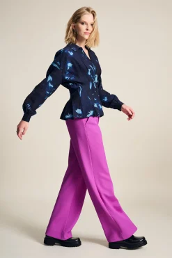 BLOUSE Feathers And Florals