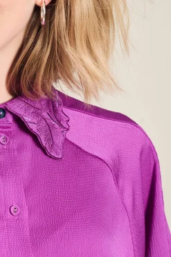 BLOUSE Feathers Cactus Pink