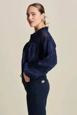 BLOUSE Jacquard Midnight Blue