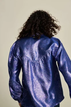 BLOUSE Violet Festive Blue