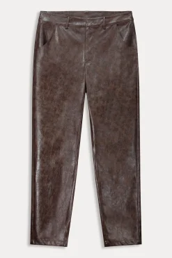 BROEK Faux Leather Brown