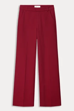 BROEK Wide Leg Burgundy Red