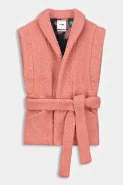 GILET Teddy Dusty Pink