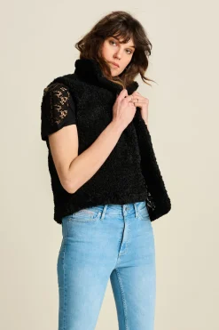 GILET Teddy Love Black