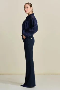 JEANS KATE Flare Washed Midnight Blue