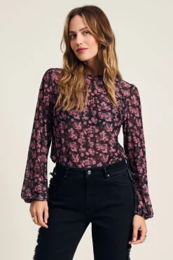 TOP Blooming Pink Mesh