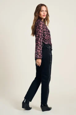 TOP Blooming Pink Mesh